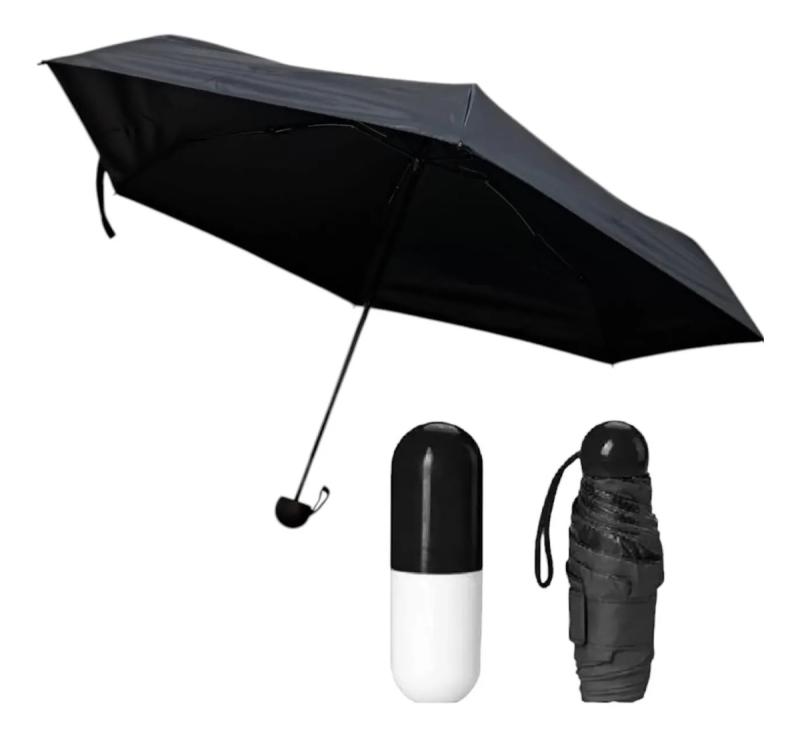 Paraguas De Viaje Lluvia Compacto Proteccion Ub