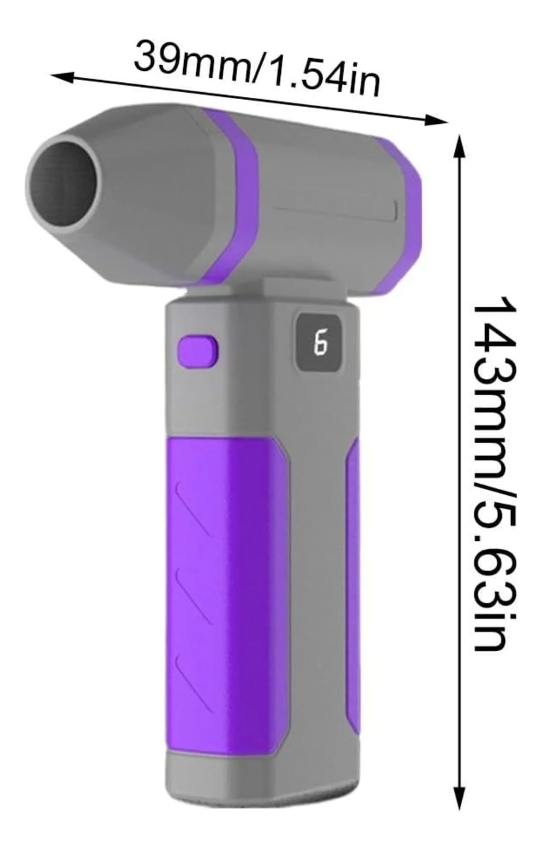 Soplador De Aire Alta Potencia Pistola Mini Portatil