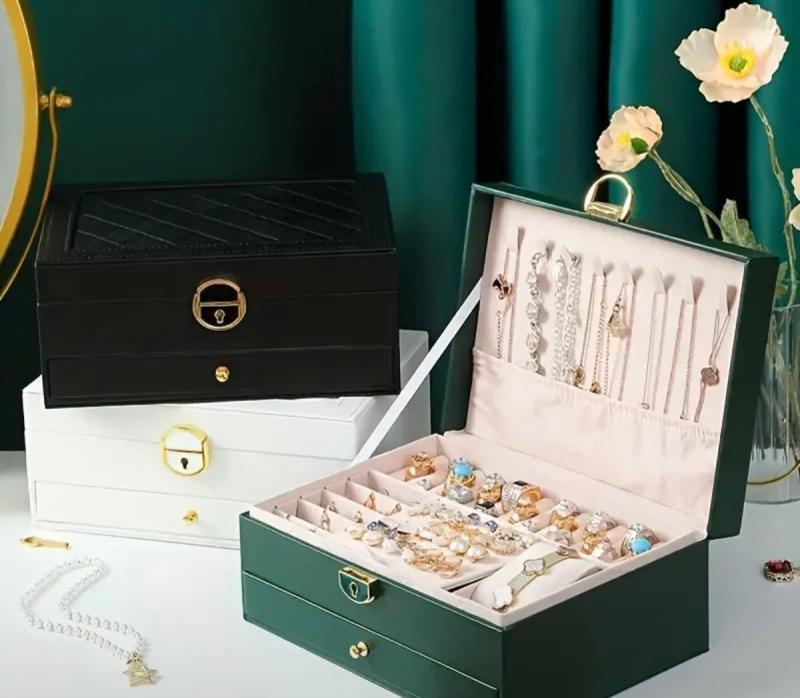 Joyero Cofre Para Pulseras Aretes Alhajero Con Llave