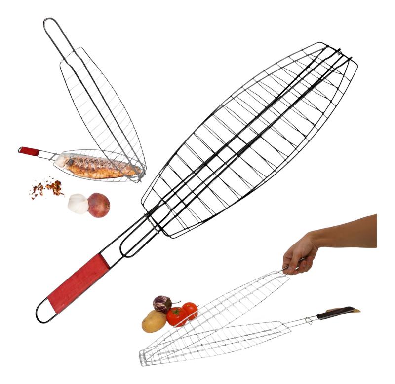 Parrilla Plegable Para Asar Pescados Verduras Carnes