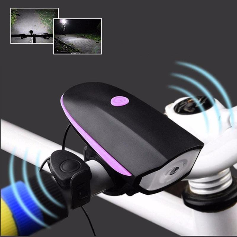Luz Bici Delantera 3 Modos Con Bocina Recargable Usb