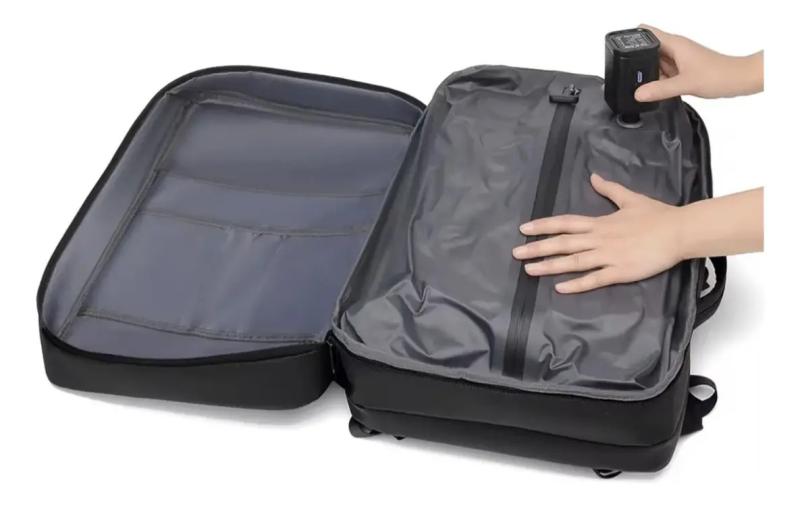 Mochila Con Bomba De Vacío Expandible Con Diseño Antirrobo