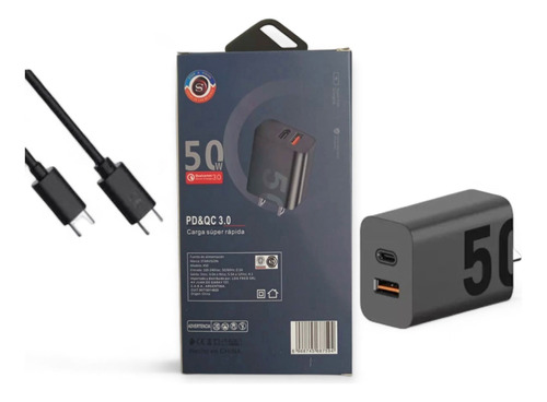 Cargador De Pared TIPO C 50w
