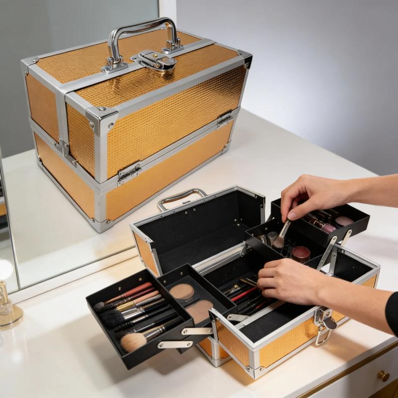 Maletin Organizador Valija Portacosmeticos Con Llave