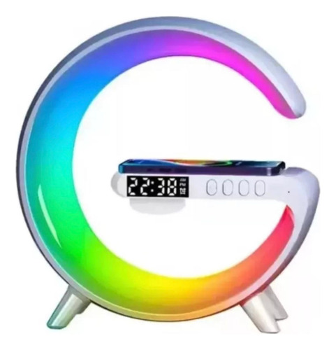 Lámpara De Mesa Rgb Parlante Bluetooh Cargador Inalámbrico