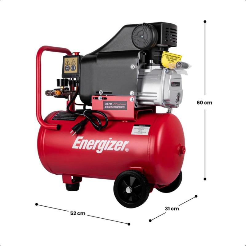 Compresor De Aire Energizer 24 Litros 2 Hp
