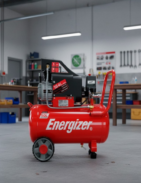 Compresor De Aare Lubricado Horizontal 50l 2hp Energizer