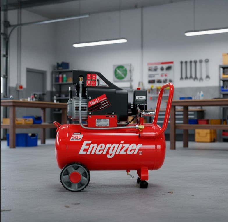 Compresor De Aare Lubricado Horizontal 50l 2hp Energizer