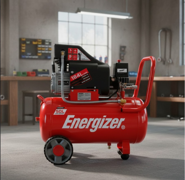 Compresor De Aare Lubricado Horizontal 50l 2hp Energizer