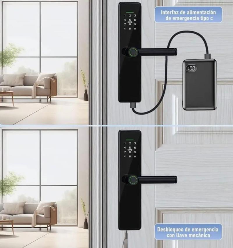 Cerradura Inteligente Biometrica Con Huella Dactilar Tarjeta