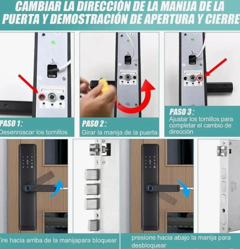 Cerradura Inteligente Biometrica Con Huella Dactilar Tarjeta