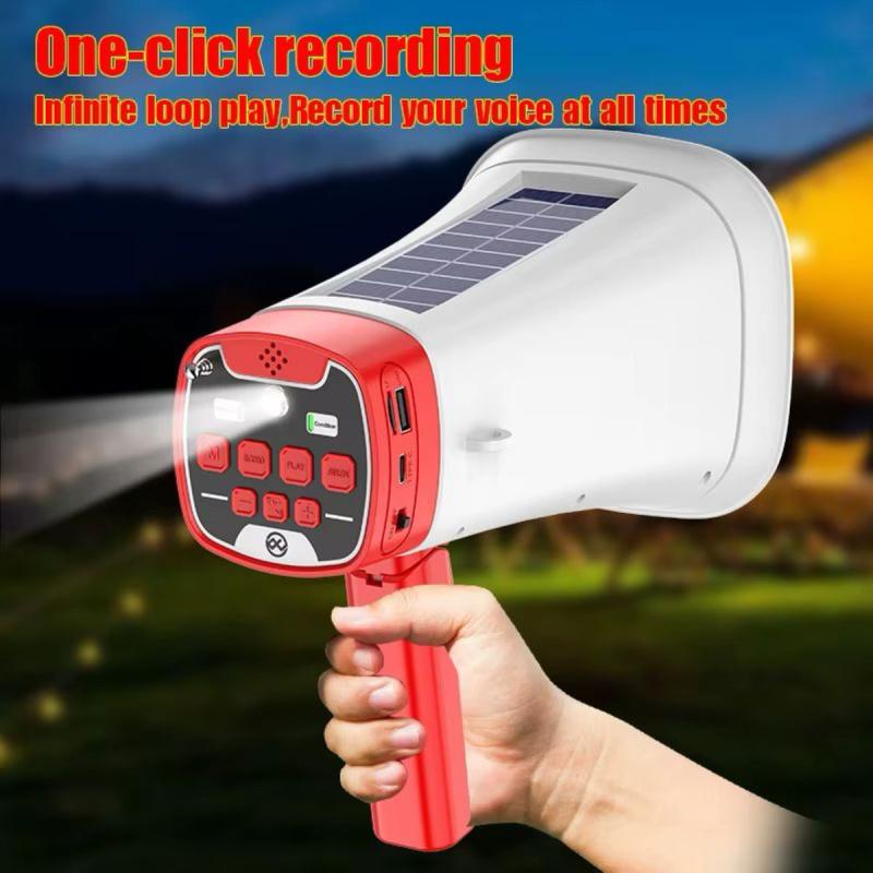 Magafono Con Carga Solar Bluetooth Radio Usb Portatil