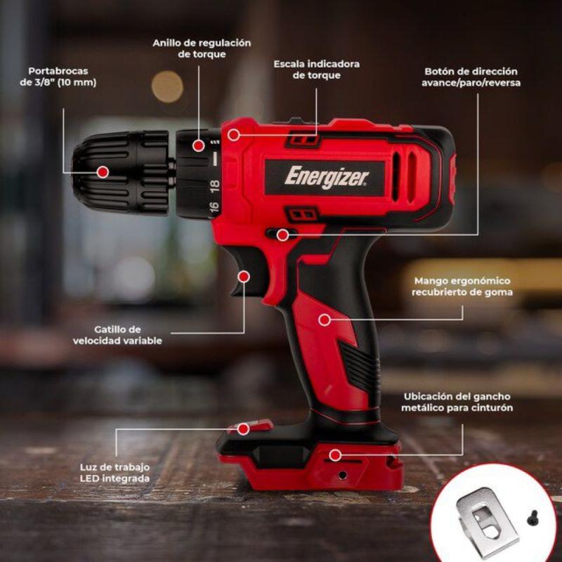 Taladro Inalámbrico Compacto Energizer