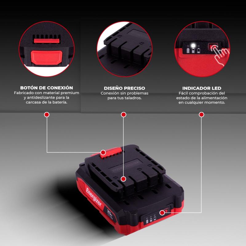 Llave de Impacto Inalámbrica 20v Energizer