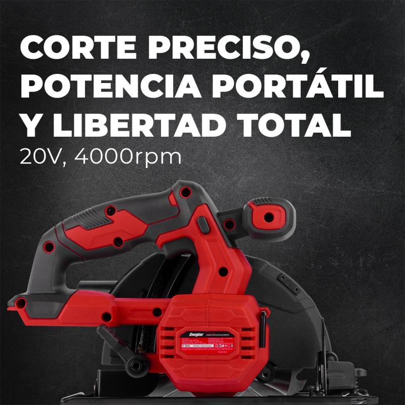 Sierra Circular Inalámbrica Energizer