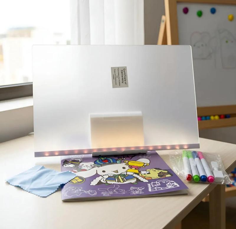 Pizarra Mágica Acrílica Led Usb Luminosa 30x20 Cm Blanco