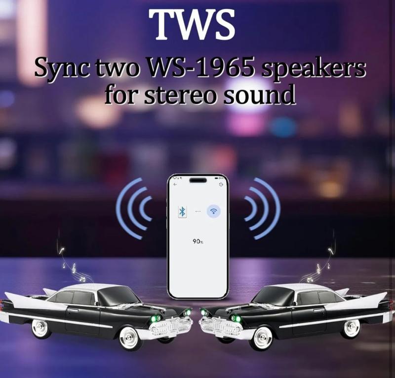 Parlante Bluetooth Auto Clasico Retro Recargable Usb