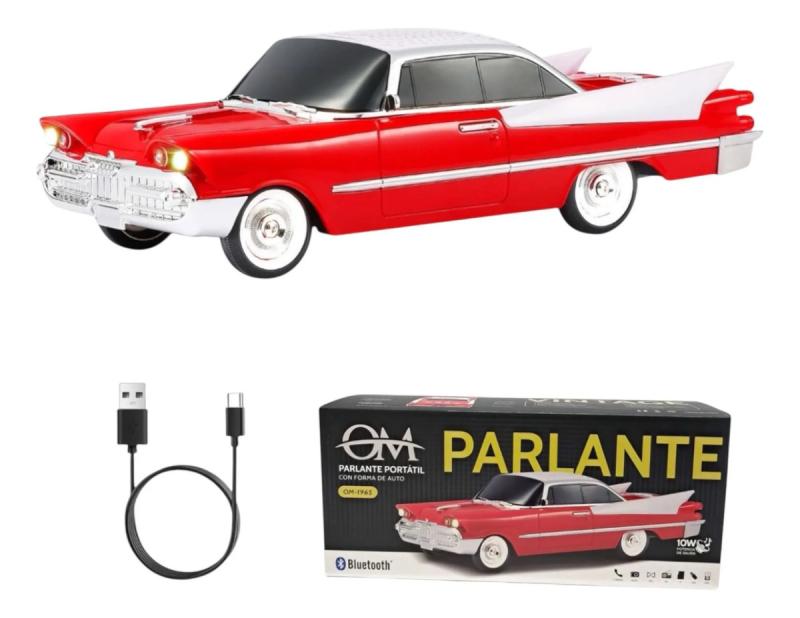 Parlante Bluetooth Auto Clasico Retro Recargable Usb