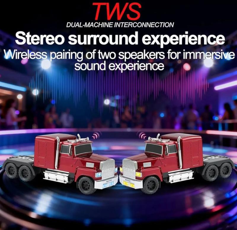 Parlante Bluetooth Retro Recargable Usb Camion