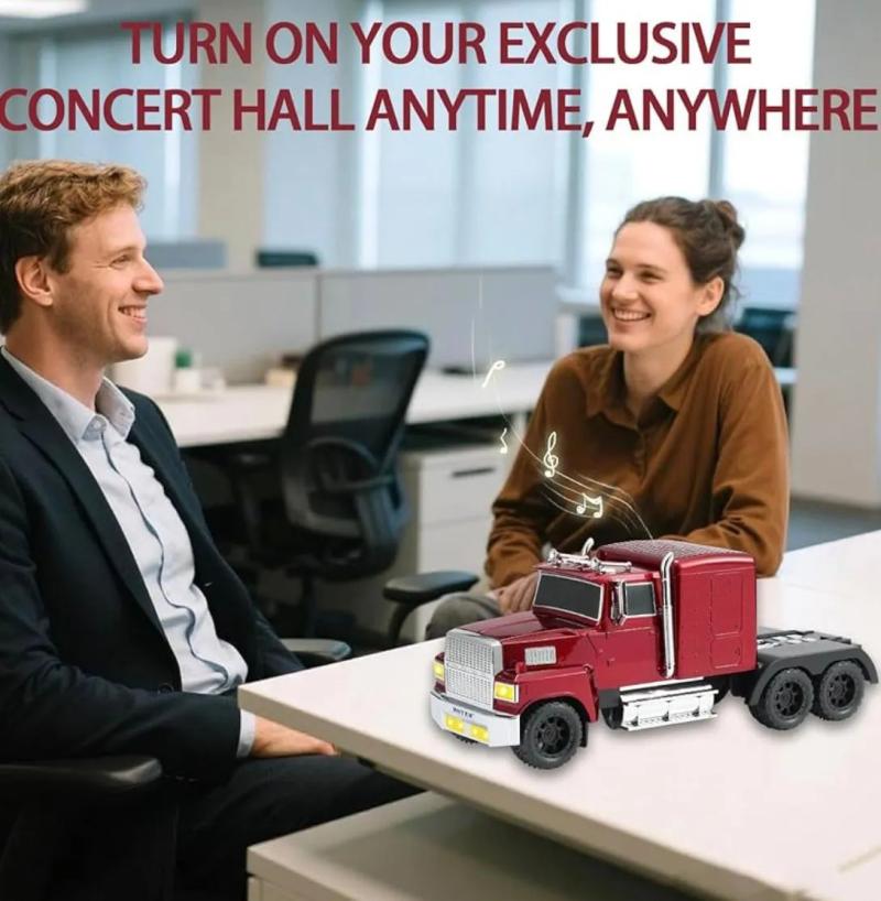 Parlante Bluetooth Retro Recargable Usb Camion