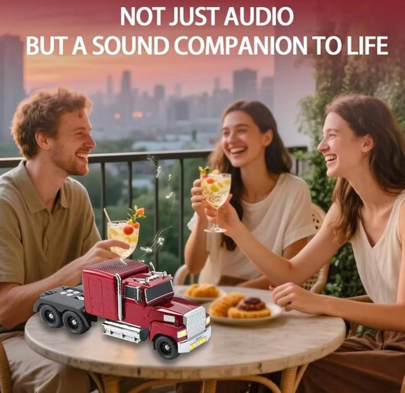 Parlante Bluetooth Retro Recargable Usb Camion