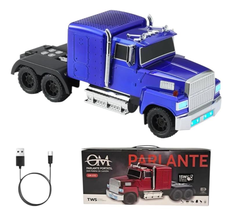 Parlante Bluetooth Retro Recargable Usb Camion
