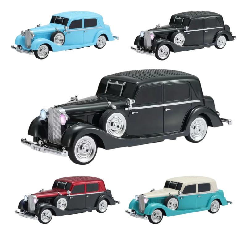 Parlante Bluetooth Sedan Retro Recargable Usb Auto