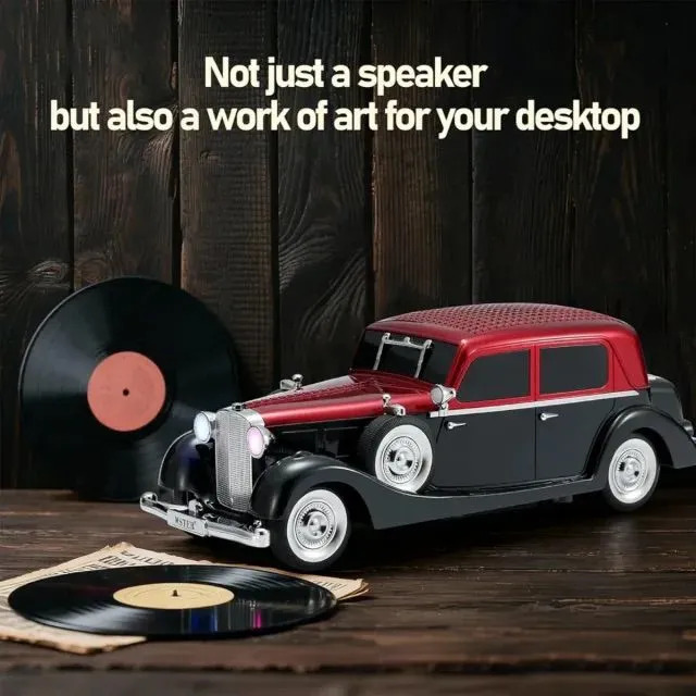 Parlante Bluetooth Sedan Retro Recargable Usb Auto