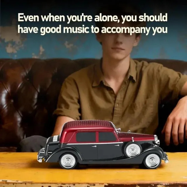 Parlante Bluetooth Sedan Retro Recargable Usb Auto