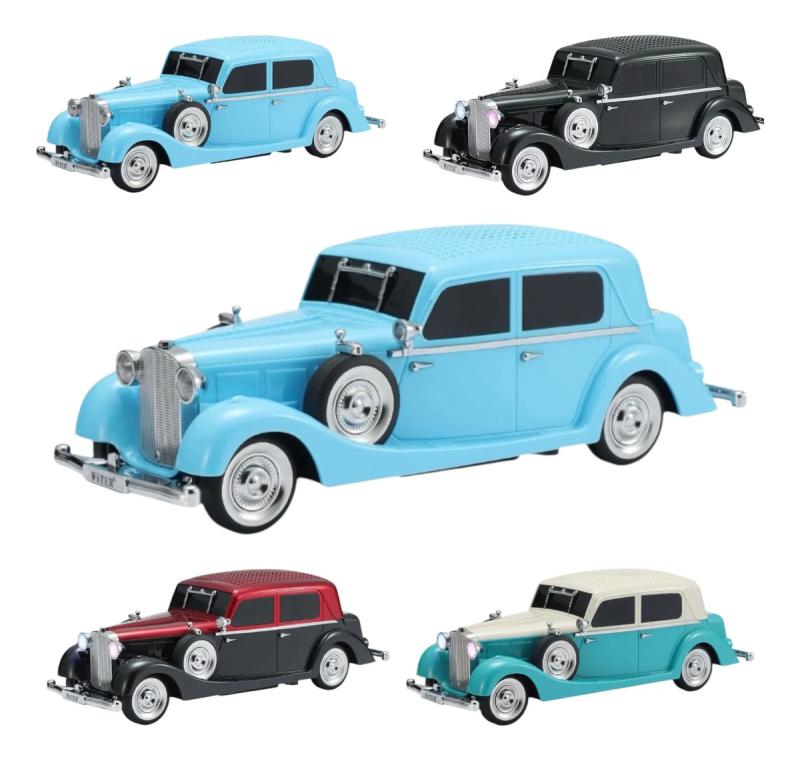 Parlante Bluetooth Sedan Retro Recargable Usb Auto