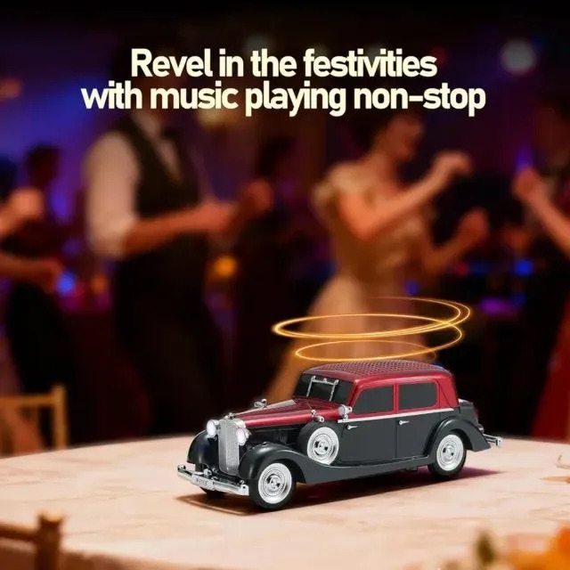 Parlante Bluetooth Sedan Retro Recargable Usb Auto