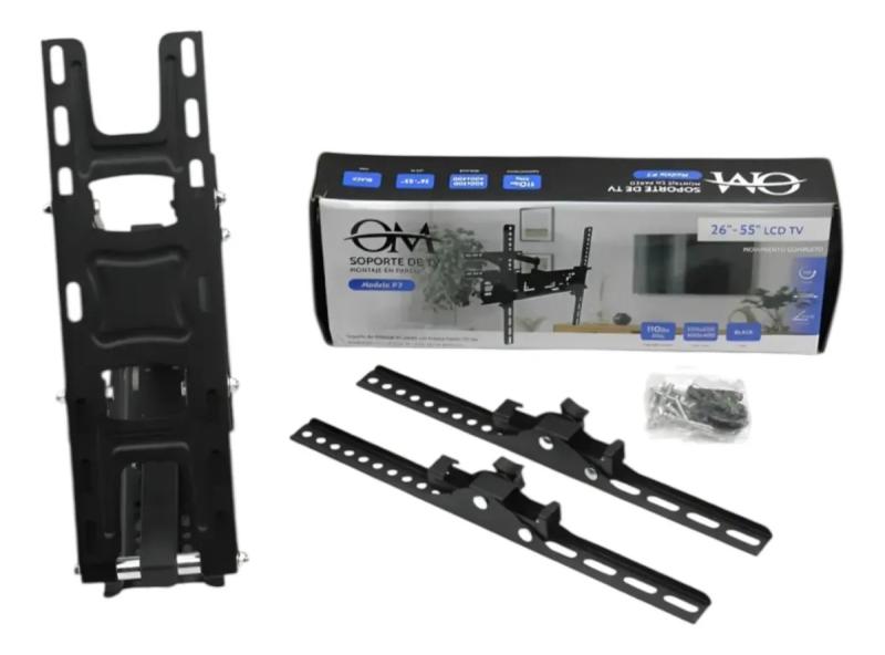 Soporte Tv Led Doble Brazo Móvil 26 A 55 Reforzado Smart Tv Negro