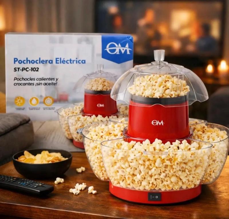 Pochoclera Eléctrica Sin Aceite Máquina De Pochoclos