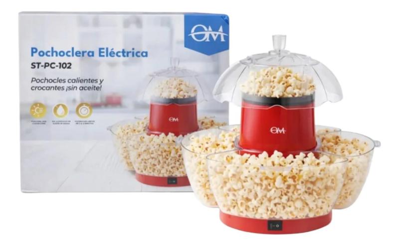 Pochoclera Eléctrica Sin Aceite Máquina De Pochoclos