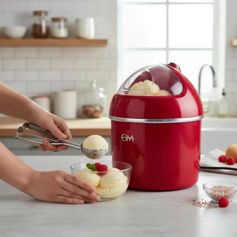 Fabrica De Helados Om Para Postres Frios Rojo 50hz