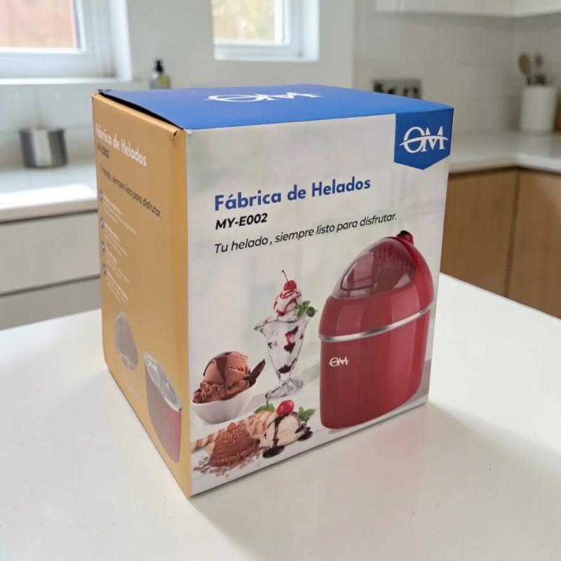 Fabrica De Helados Om Para Postres Frios Rojo 50hz