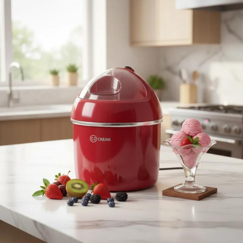 Fabrica De Helados Om Para Postres Frios Rojo 50hz