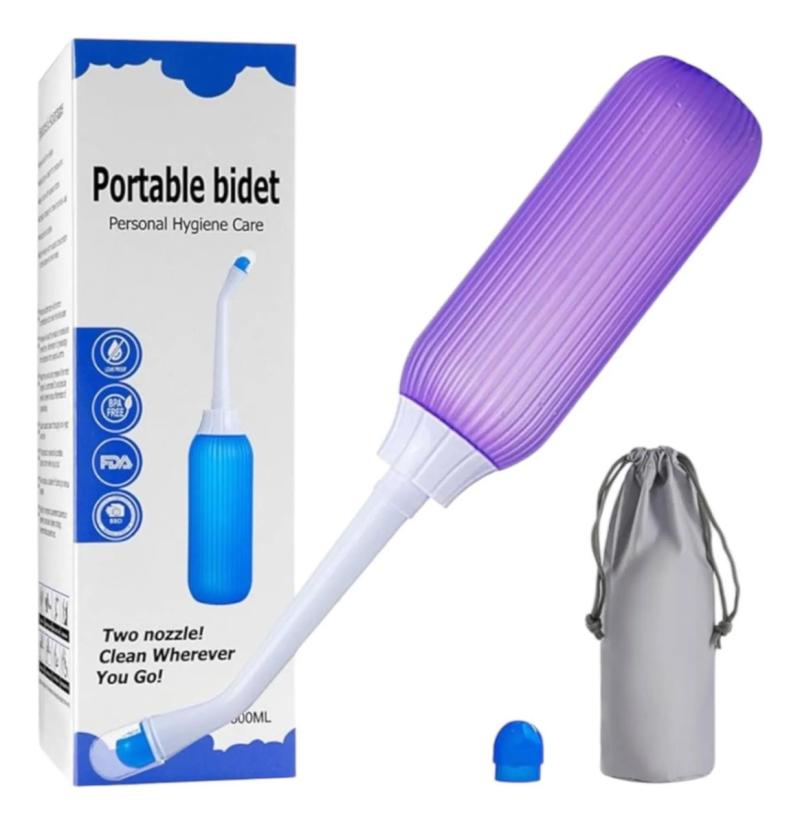 Bidet Portatil De Viaje Con 2 Boquillas 500ml Verde
