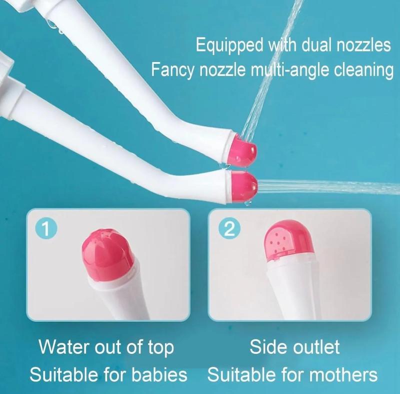 Bidet Portatil De Viaje Con 2 Boquillas 500ml Verde