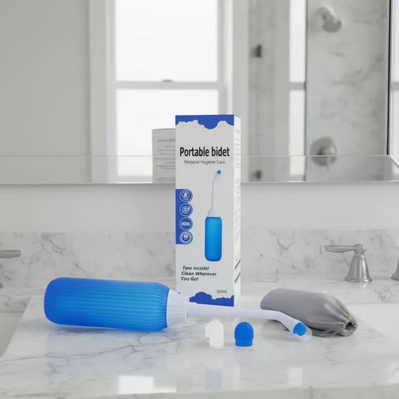 Bidet Portatil De Viaje Con 2 Boquillas 500ml Verde