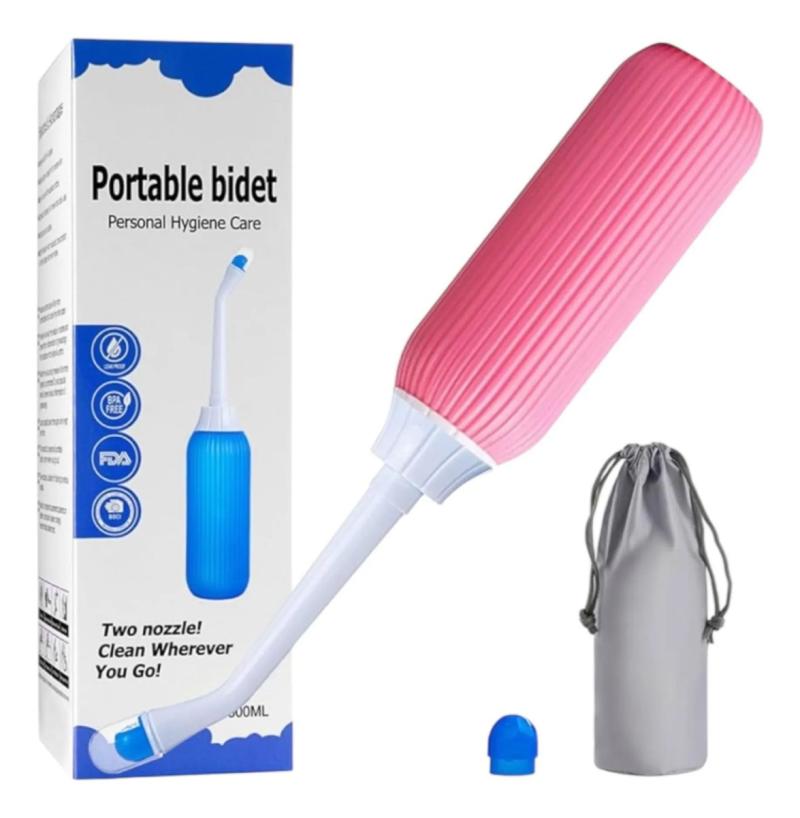 Bidet Portatil De Viaje Con 2 Boquillas 500ml Verde