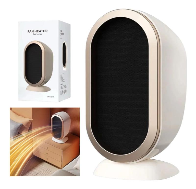 Ventilador Calefactor Eléctrico Portátil Silencioso