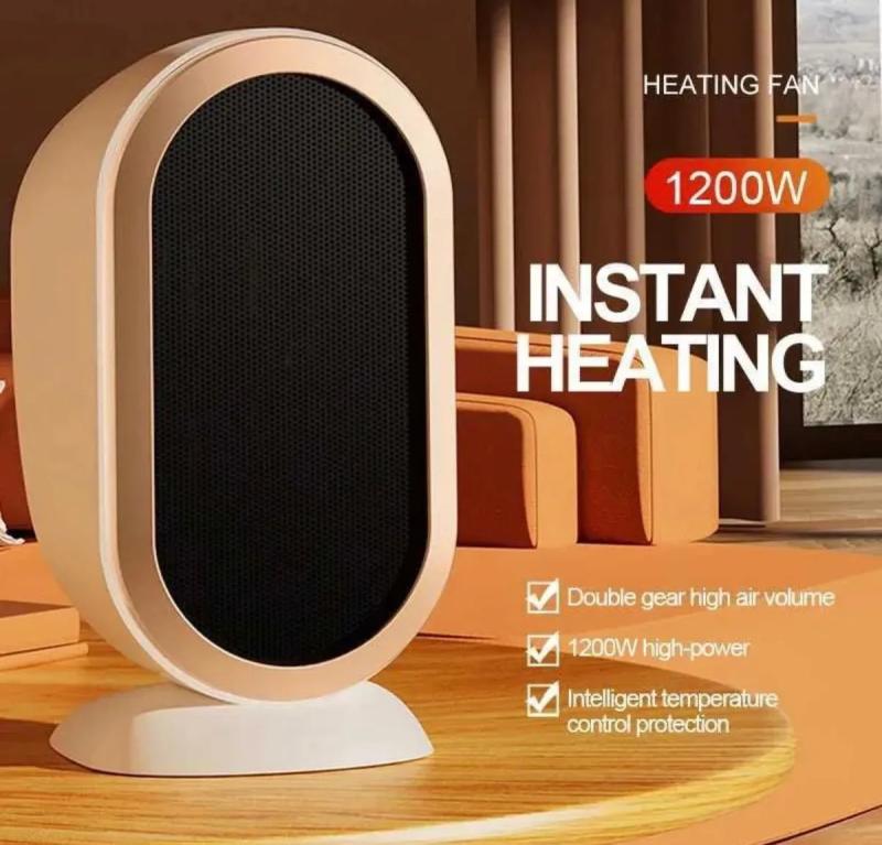 Ventilador Calefactor Eléctrico Portátil Silencioso