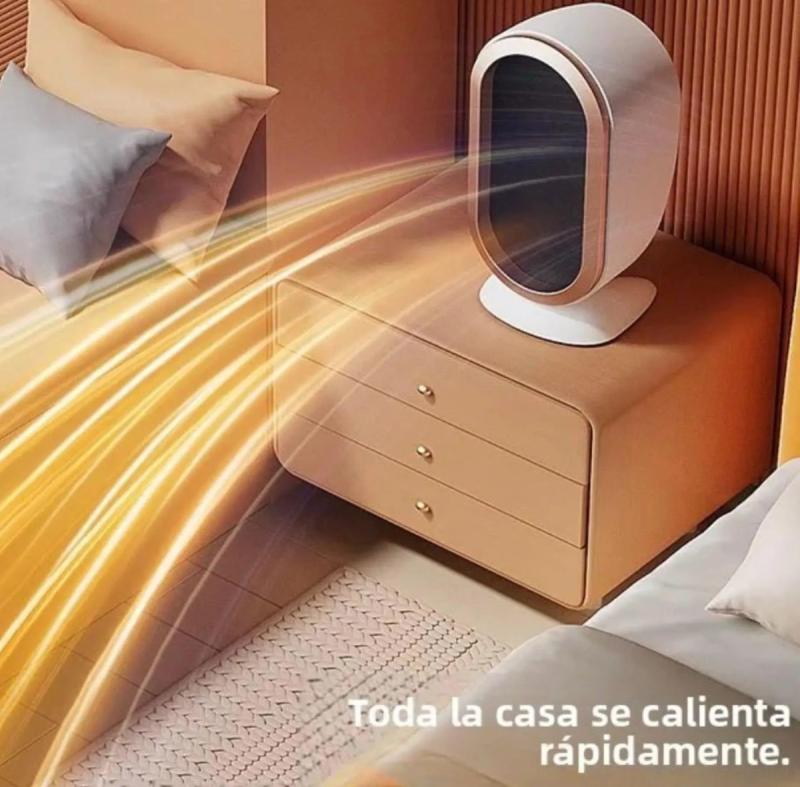 Ventilador Calefactor Eléctrico Portátil Silencioso