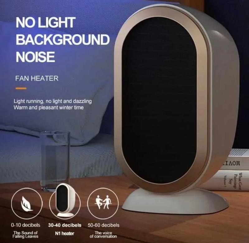 Ventilador Calefactor Eléctrico Portátil Silencioso