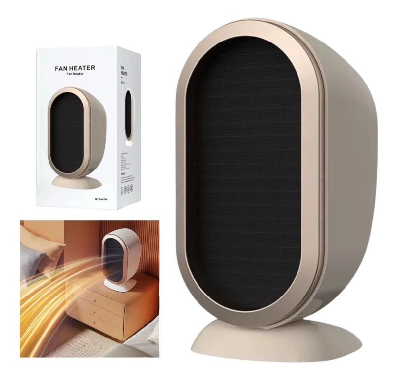 Ventilador Calefactor Eléctrico Portátil Silencioso