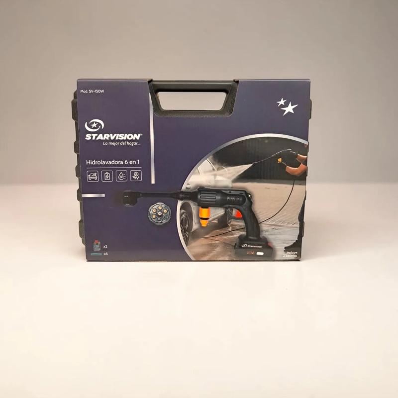 Hidrolavadora 6 En1 Star Vision Recargable Con 2 Baterias
