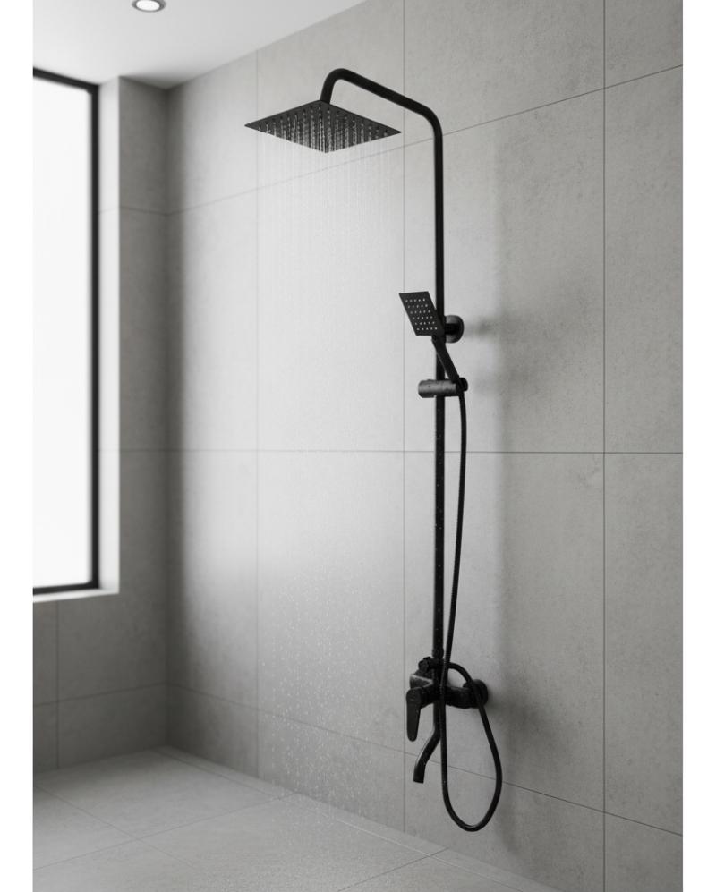 Ducha Columna Externa Con Transferencia Monocomando