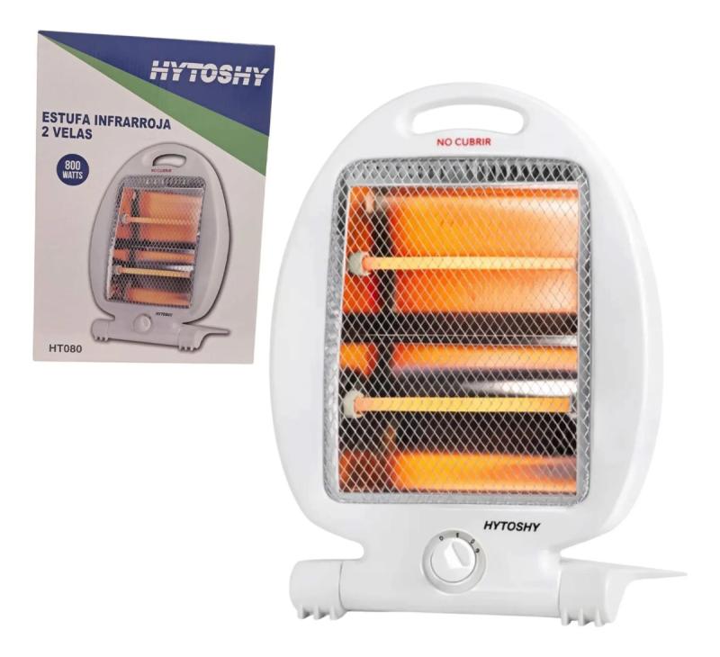 Estufa Electrica 800w Bajo Consumo 2 Velas Portátil