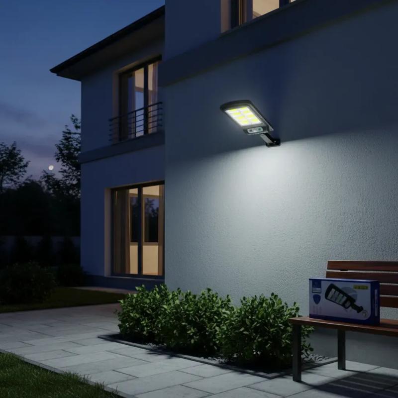 Reflector Led Solar Luminaria Sensor Movimiento 400w